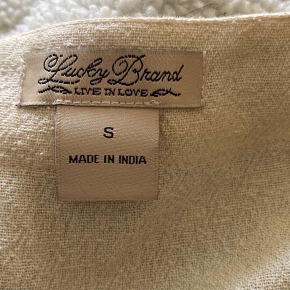 Lucky Brand brass studded linen tunic - Picture 7 of 7